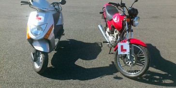 motorbikes with L plates