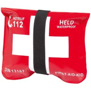 Held first aid kit