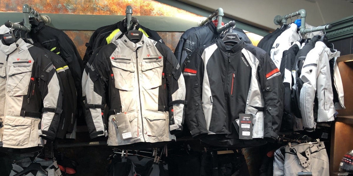 summer motorcycle jackets in shop