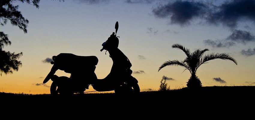 scooter image silhouette